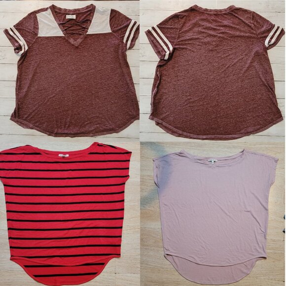 Tops - NEW - Lot of 3 Express Maurices Basic T-Shirt Top Tee Women Size XS Short Sleeve